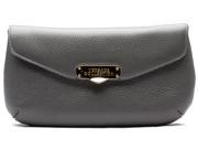 Versace Collection Pebbled Leather Clutch Handbag