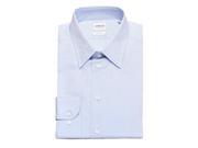 Armani Collezioni Men Slim Fit Cotton Dress Shirt Lilac White