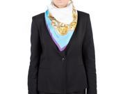 Versace Women s Medusa Head Chain Pattern Silk Scarf