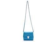 Prada Women Mini Bandiolera Crossbody Handbag Turquoise