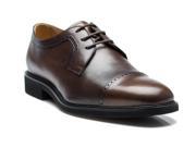 Tod s Men s Leather Derby Bucature Fondo Oxford Dress Shoes Brown