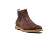 Tod s Men s Leather Tronchetto Elastico Gomma Part RT Chelsea Boot Brown