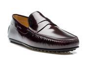 Tod s Men s Leather Moccasins City Gommino Loafer Shoes Burgundy