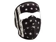 ZANheadgear Neoprene Full Mask Black White Vintage Flag WNFM091