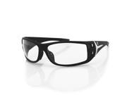 Zan Sunglasses Idaho Sunglass Shiny Black Frame Clear Lenses EZID01C