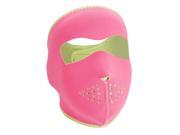 ZANheadgear Neoprene Full Mask Pink Reverses to Lime WNFM401