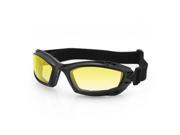 Bobster Eyewear Bala Goggles Matte Blk Anti fog Yellow Z87 BBAL001Y