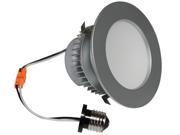 4 Inch E Pro Brushed Steel 2700 Kelvin LED Recessed Down Light