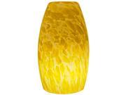 LED PENDANT GLASS TALL OVAL ABSTRACT YELLOW WHITE Light SOLD SEPARATELY