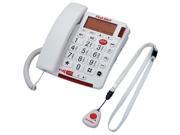 FIRST ALERT SFA3800 Big Button Corded Telephone with Emergency Key Remote Pendant