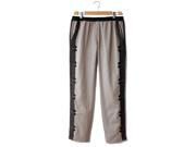 Gat Rimon Womens Braided Trousers With Elasticated Waist Beige Size S