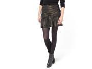 La Redoute Womens Sparkly Metallic Skirt Black Size Us 6 Fr 36