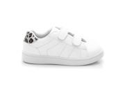 R Kids Girls Low Top Trainers With Touch ‘N’ Close Tabs White Size 40