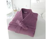 La Redoute Cotton Kimono Style Bathrobe 350 G M² Purple Size Us 4 6 Fr 34 36