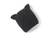 Abcd r Boys And Girls Knitted Hat With Ears Grey Size 50 Cm