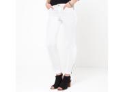 Womens Slim Fit Coated 7 8 Length Stretch Cotton Trousers