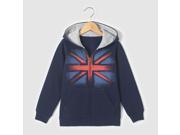 R Edition Boys Zip Up Flag Print Hoodie 3 12 Years Blue Size 6 Years 44 In.