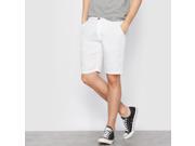 R Essentiel Mens Linen Bermuda Shorts White Size Us 38W Fr 48