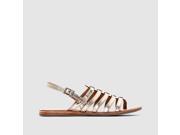 Womens Heripo Leather Multi Strap Toe Post Sandals