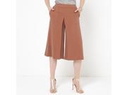 La Redoute Womens Softly Draping Skort Brown Size Us 6 Fr 36