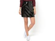 La Redoute Womens Vinyl A Line Skirt Black Size Us 6 Fr 36
