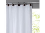 Private Lined Pre Washed Linen Curtain With Leather Tabs