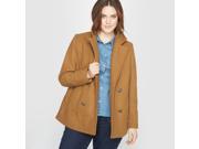 Castaluna Womens 42% Wool Reefer Jacket Brown Size Us 28 Fr 58