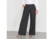Castaluna Womens Wide Leg Flannel Trousers With Darts Grey Size Us 16 Fr 46