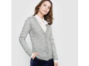 Atelier R Womens Press Stud Cardigan Grey Size Us 8 10 Fr 38 40