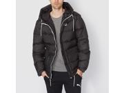 Puma Mens Quilted Bomber Jacket With Hood Black Size Xl
