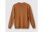 Castaluna For Men Mens Round Neck Lambswool Jumper Sweater Brown Size Us 20 22
