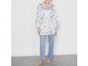 Louise Marnay Womens 3 Piece Satin Pyjama Set Blue Size Us 12 Fr 42