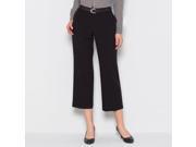 La Redoute Womens Stretch Cropped Trousers Black Size Us 20 Fr 50