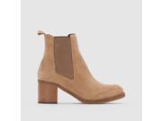 R Studio Womens Chelsea Ankle Boots Beige Size 40