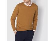 R Essentiel Mens Pure Cotton Crew Neck Jumper Sweater Brown Size 3Xl