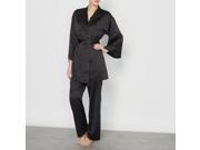 Louise Marnay Womens 3 Piece Satin Pyjama Set Black Size Us 14 Fr 44