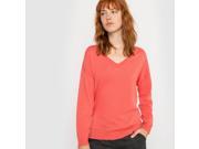Womens Cotton And Cashmere V Neck Jumper Sweater