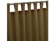 La Redoute Cotton Tab Top Curtain Brown Size 180 X 135 Cm