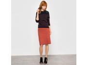 R Essentiel Womens Stretch Cotton Pencil Skirt Red Size Us 18 Fr 48