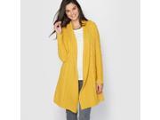 La Redoute Womens Cardigan 15% Wool Yellow Size Us 20 22 Fr 50 52