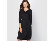 La Redoute Womens Softly Draping Dress Black Size Us 8 Fr 38