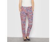La Redoute Womens Printed Trousers Blue Size Us 16 Fr 46