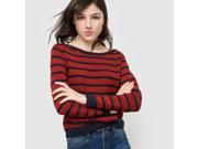 R Edition Womens Striped Jumper Sweater Red Size Us 16 18 Fr 46 48
