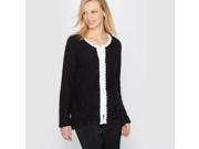 La Redoute Womens Patterned Knit Cardigan Black Size Us 12 14 Fr 42 44