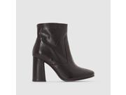 R Studio Womens Kitten Heel Leather Boots Black Size 40