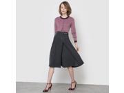 La Redoute Womens Wrapover Midi Skirt Grey Size Us 8 Fr 38