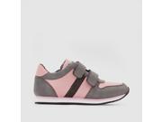R Essentiel Girls Low Top Trainers With Touch N Close Tabs Grey Size 37