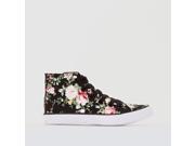 R Edition Girls Floral Print High Top Trainers Black Size 33
