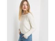 R Edition Womens Fluffy Jumper Sweater Beige Size Us 20 22 Fr 50 52