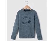 Abcd r Boys Warm Aeroplane Print Jumper Sweater 3 12 Yrs Blue 6 Years 44 In.